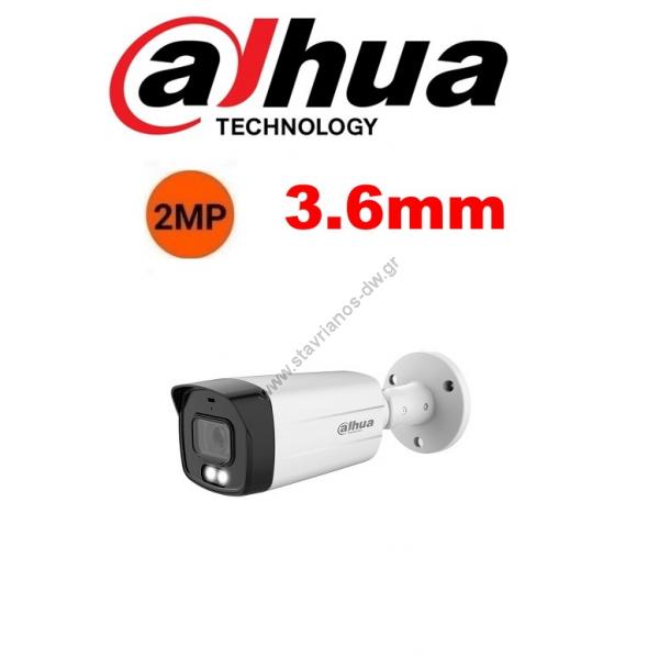  DAHUA HAC-HFW1239TM-A-LED-0360B-S2 Bullet    2MP   3.6mm IR40m max   