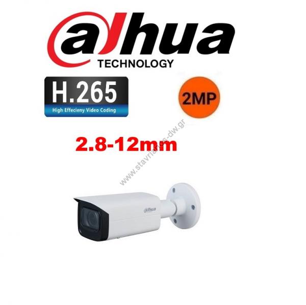  DAHUA IPC-HFW1230T-ZS-2812-S5  IP bullet 2MP  IP H265   2.8-12mm  PoE 