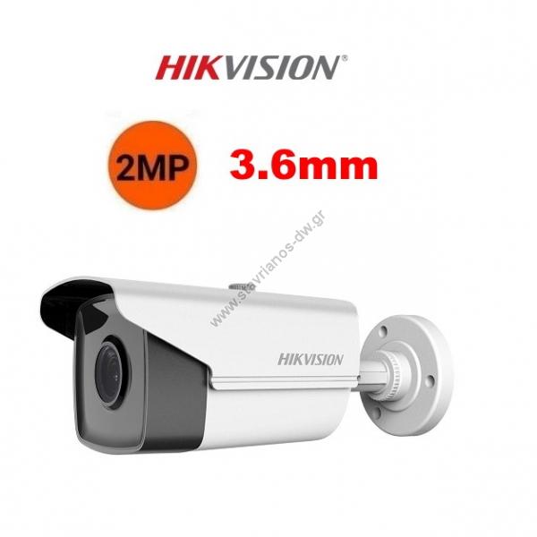  HIKVISION DS-2CE16D8T-IT5F  Bullet Ultra Low Light 2MP   3.6mm  IR80m 