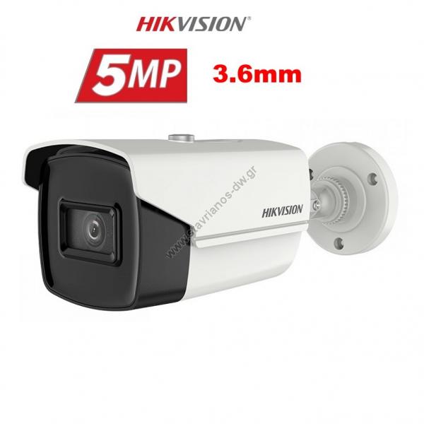  HIKVISION DS-2CE16H8T-IT5F  Bullet Ultra Low Light 5MP   3.6mm  IR80m 