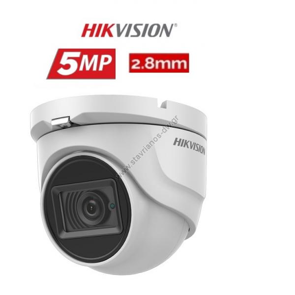  HIKVISION DS-2CE76H0T-ITMFS  Dome 5MP   2.8mm    