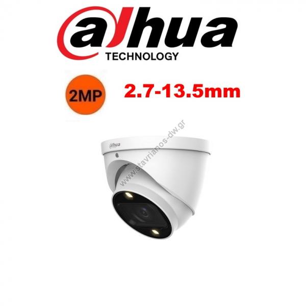  DAHUA HAC-HDW1239T-Z-A-LED-27135-S2 Dome  FULL COLOR   Varifocal 2.7-13.5mm motorized lens   2MP    