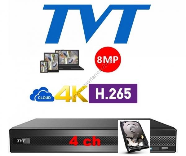  TVT TD-2104NS-HP 4K + 1TB  H.265  5-  4  ( TVI CVI  AHD) 1    1 