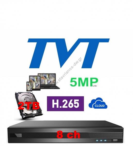  TVT TD-2108NS-HC + 2TB H.265  5-  5MP Lite 8  ( IP TVI CVI  AHD)  1    2 
