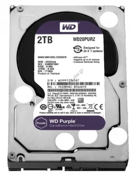  WD PURPLE 2TB   HDD  2 