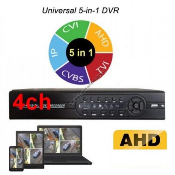  AHD DVR   H265 5IN1 (ANALOG / AHD / IP / CVI / TVI) 4     5MP (lite) AHR-1104LME 
